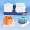 Versatile Silicone Baking Mold for Dessert Making Candle Crafting Heart Star Shapes Non-Stick Easy Demold Multi-Purpose DIY Tool