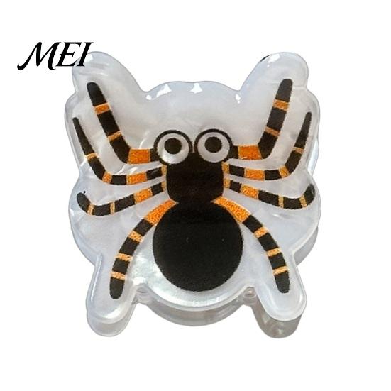 Stylish Acrylic Hair Clamps Halloween Claw Clip, Cute Headdress, Glitter Bat Pumpkin Trendy Accessories for Girls Black Cat Spider Ghost Pattern Women