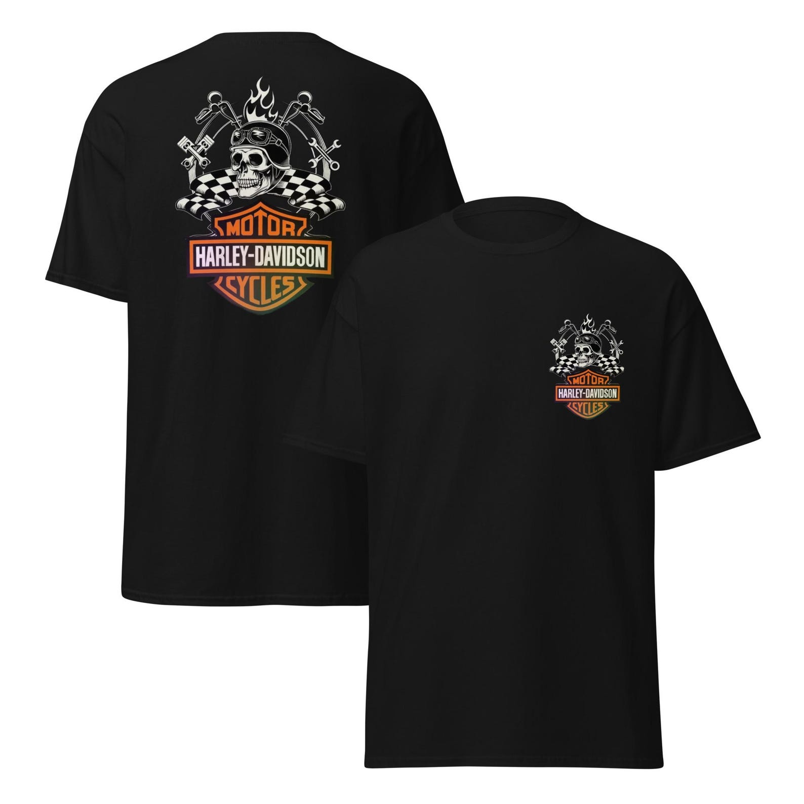 Harley-Davidson Short Sleeve Skull Unisex Classic Tee XL