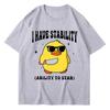 Ik Heb Stabiliteit Vermogen Om Te Steken Grappig T-shirt Dames Zomer Eend Meme Geprint T-shirts Casual Dameskleding