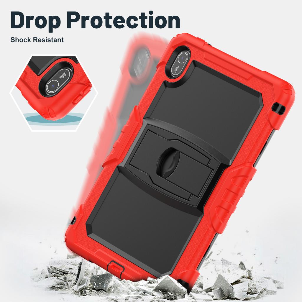 For Huawei MatePad SE 11 Case Kickstand PC + Silicone Shockproof Tablet Cover with Shoulder Strap