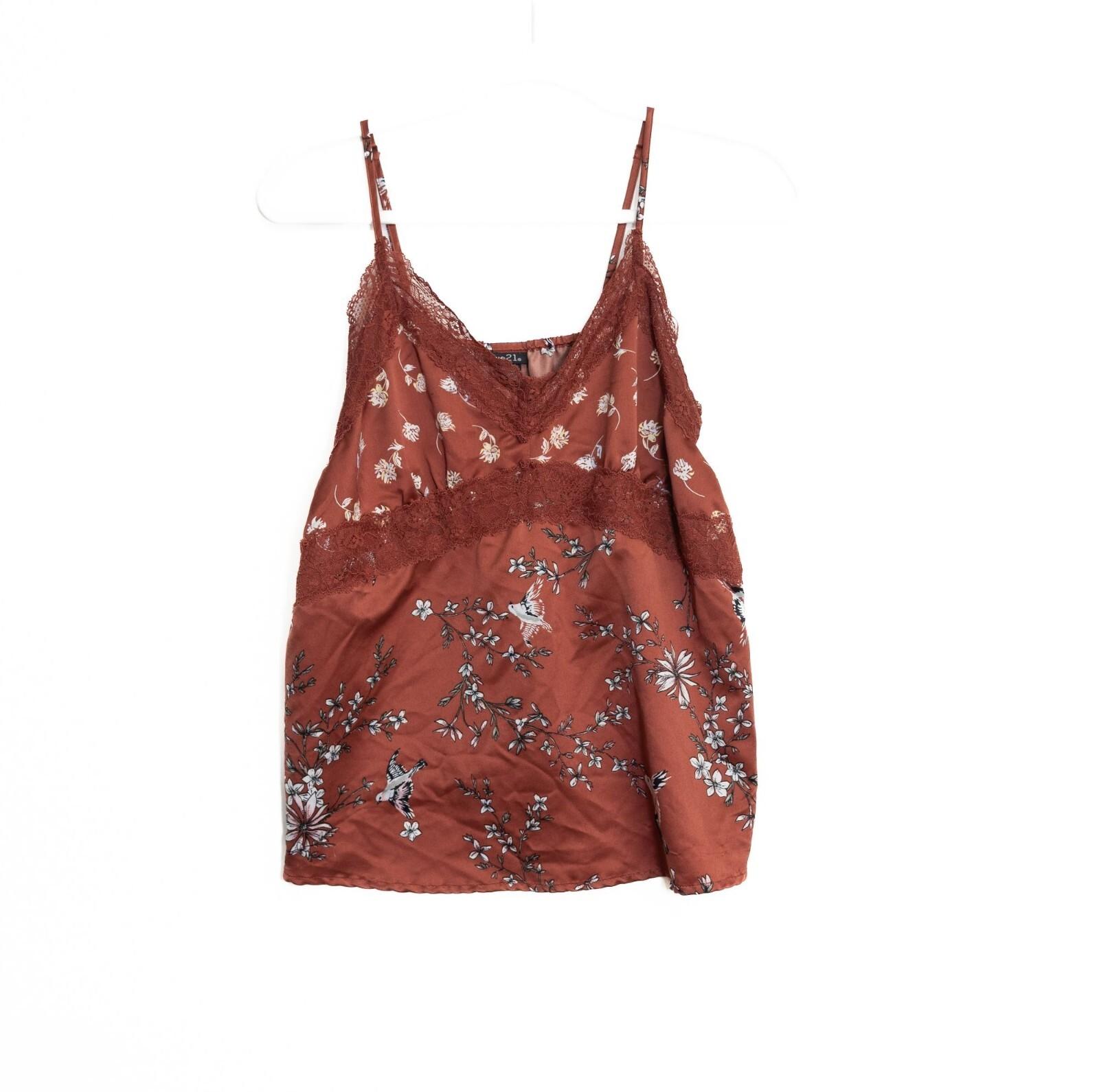 Женский топ-камзол Rue21 с ржаво-цветочной кружевной отделкой, размер M XXL