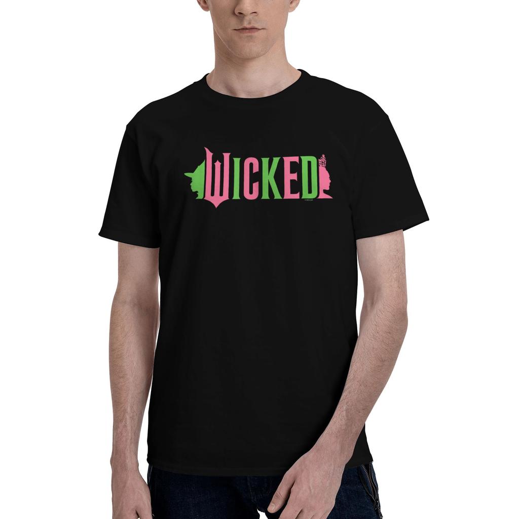 Harajuku T-Shirt Film Wicked Elphaba Bestimmt zu fliegen Silhouette Hipster T-Shirts Baumwoll-T-Shirt für Paare Kurzarm-Tops