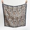 Retro Leopard Print Small Square Scarf Fashionable Versatile Scarf Spring Thin Small Silk Scarf Decorative Scarf Headband Headscarf Women