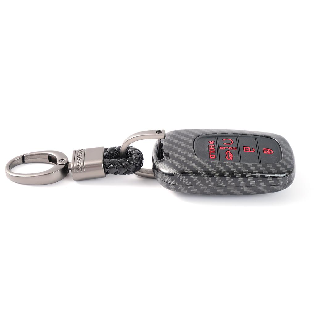 Carbon Fiber Car Key Cover Case Shell For Honda Civic Accord Pilot HRV HR-V CRV CR-V 2022 2023 2024 Keyless Remote Key Fob