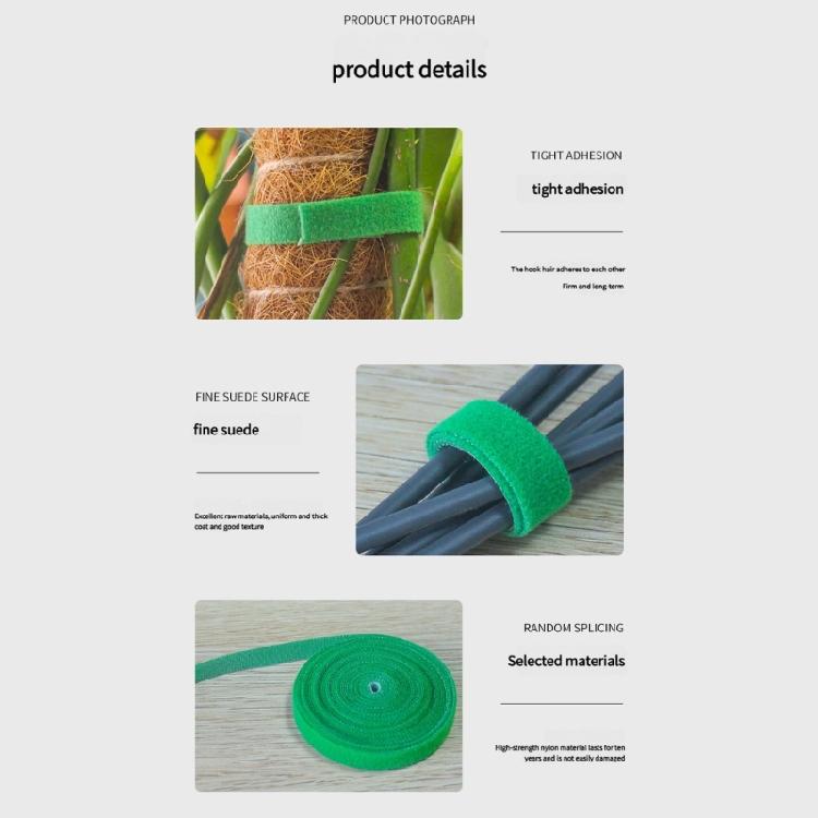 Auto Gripping Plant Ties 2cm Wide Soft Garden Straps Suitable For Vine Support And Cable Management 2cm Gardening Band