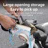 ESLNF Large-capacity Bicycle Bag Cartoon Velcro DIY Bicycle Front Bag Outdoor Cycling Storage Bag Cute Shoulder Bag