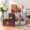 Halloween Spooky Pumpkin Pattern Long Wallet Portable Fashion Card Holder Purse
