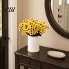 Non-fading Artificial Blooms 24 Heads Sunflower Bouquet, Lifelike Silk Daisy, Flexible Stems DIY Realistic Petals Floral Arrangement for Home Desktop