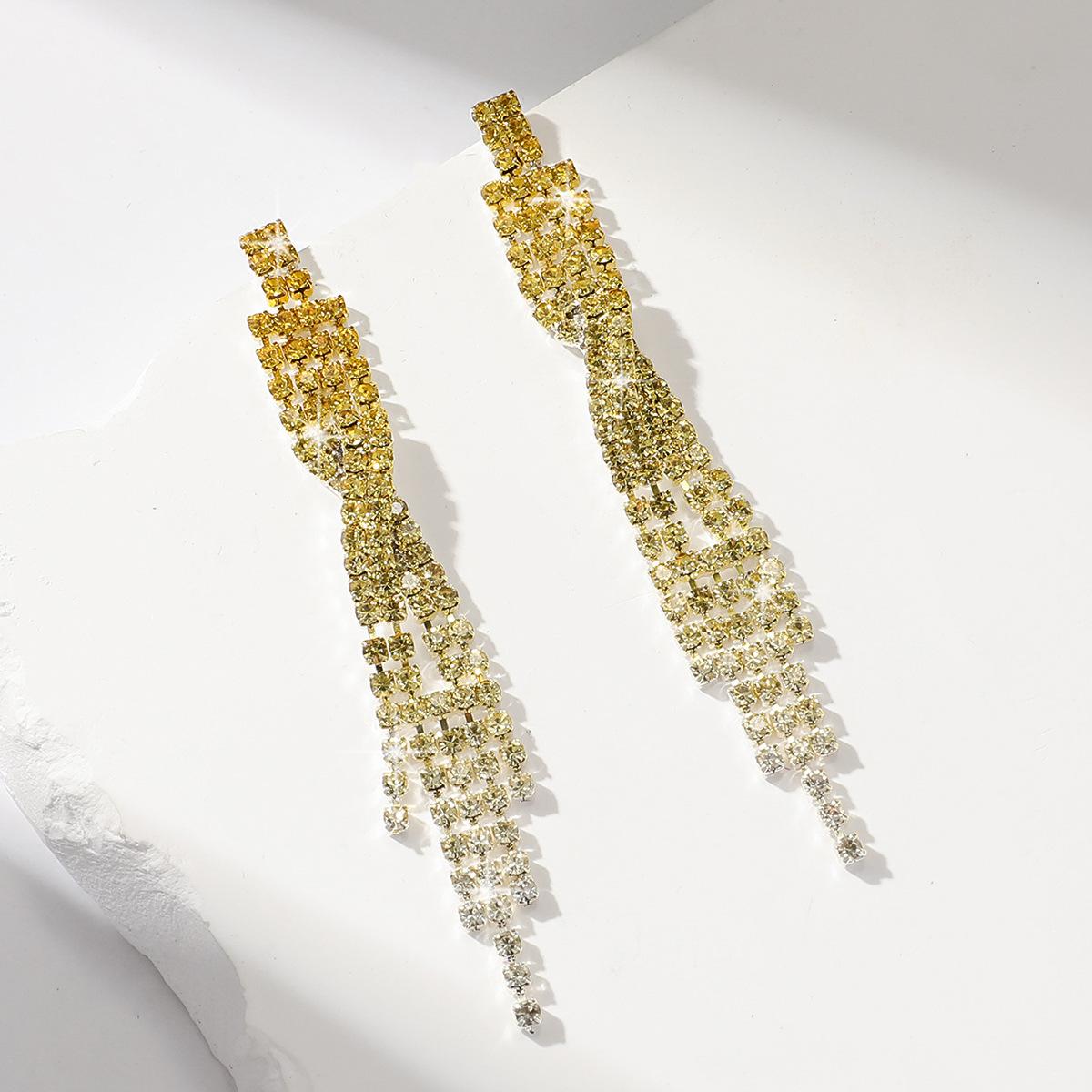

Серьги с кисточками Tide Full Diamond, высокочувственный стиль легкой роскоши, персонализированный дизайн, темпераментные серьги