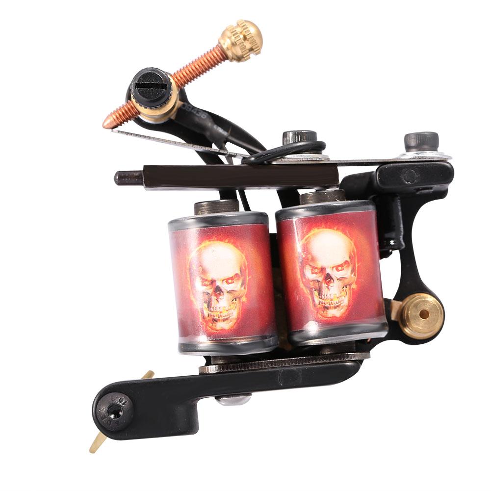 Professional 10 Warp Coil Tattoo Machine Portrait Pattern Tattoo Gun Shader Liner