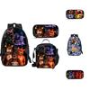 Five Nights At Freddy's Children's Backpack Set Durable Polyester Fabric Spacious 20-35l Capacity