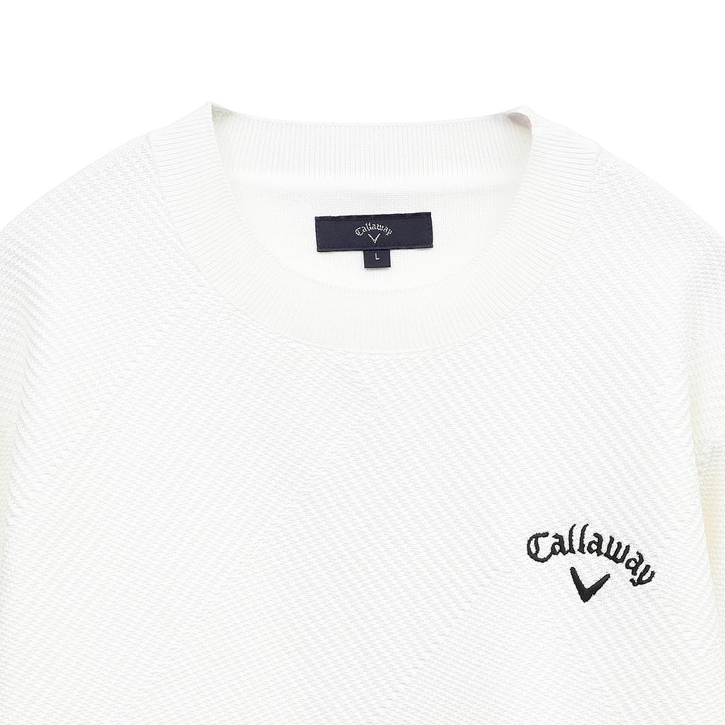 Crew Neck Knit Point Golf C25118100 M [Callaway] Men's (One Logo) / / 1030_White