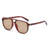 Women's INS Style Fashion Square Frame Sunglasses Retro Double-Bridge Unique Versatile UV400 Shades Eyewear Men's Goggles