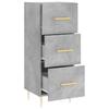 Sideboard Concrete Grey 34.5 x 34 x 90 cm Engineered Wood