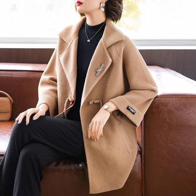 Women's Mid-Length Wool Blend Coat