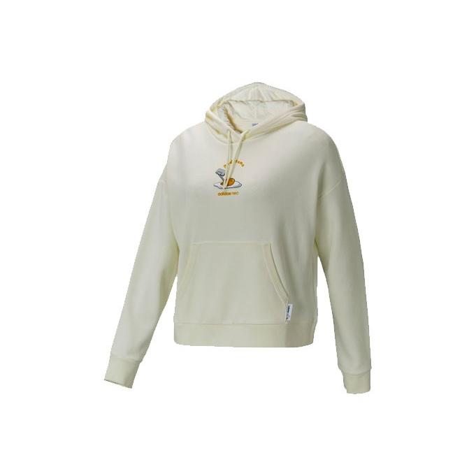 Adidas Neo X Gudetama Collaboration Sports Hoodie Women Hoodies Han-Jade-White GU8165 L