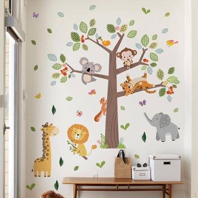 Baum Tier Wandaufkleber Dekor Vielseitige Verwendung DIY Zubehör Wandaufkleber Dekorativ für