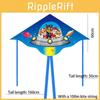 1.2m Popular Double-tail Kite Butterfly Shape Long Tail Cartoon Kids Kite Weifang Kite