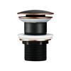 Brown Bronze Pop up Drain Basin Drain With Overflow for Basin Ceramic Pop up Drainer Bathroom Color Ceramic Drain