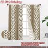 2D flat Photography Backdrop Popular Party Backdrop Brown Zigzag Stripes 100% Polyester Festive Wall Decor for Holiday