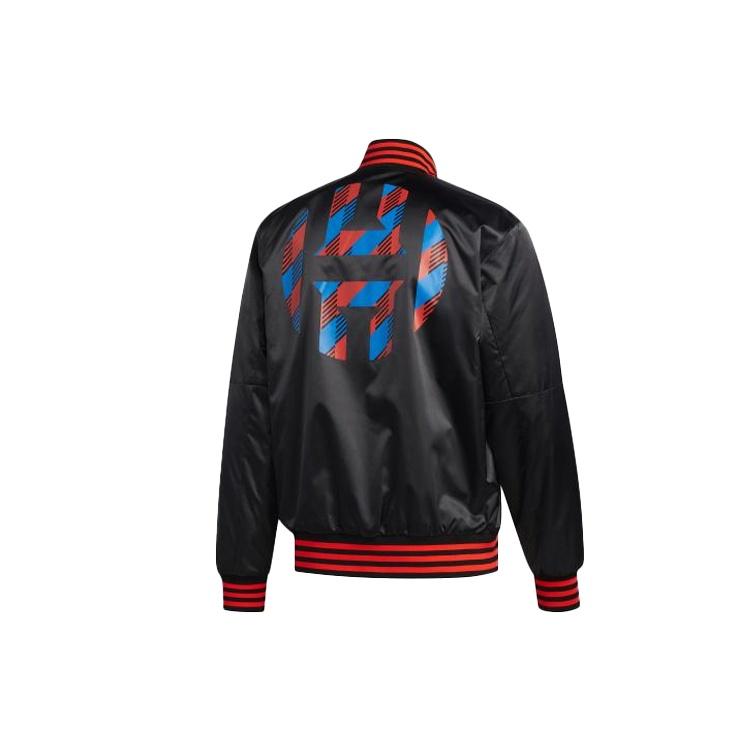 adidas Hrdn Jkt Bb Sho Casual Sports Basketball Jacket Black Men s DX6797 M
