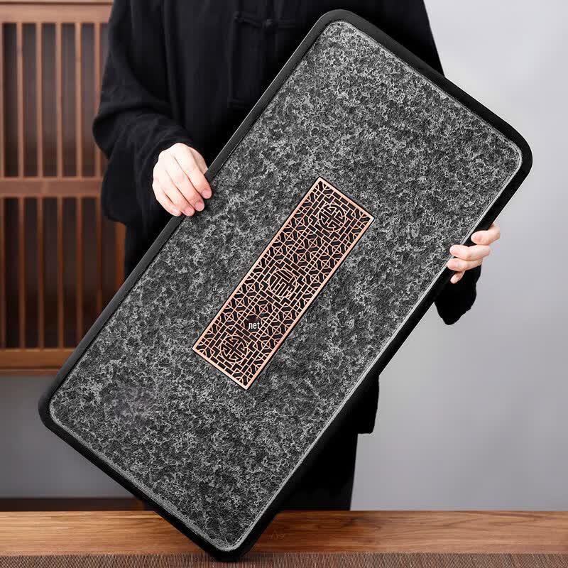 Boway Black Gold Stone Tea Tray
