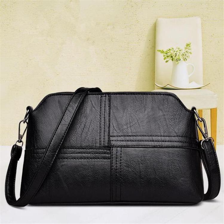 Women Small Crossbody Messenger Bag Black Red Available Multiple Pockets Lightweight