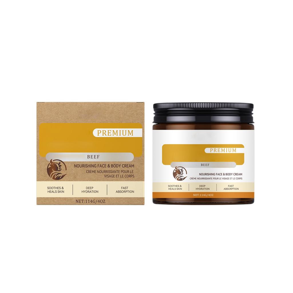 Tallow Cream Cowfat Face Cream Nourishes And Tender Skin, Repairs And Soothe The Face, Moisturize And Tighten The Skin 114g