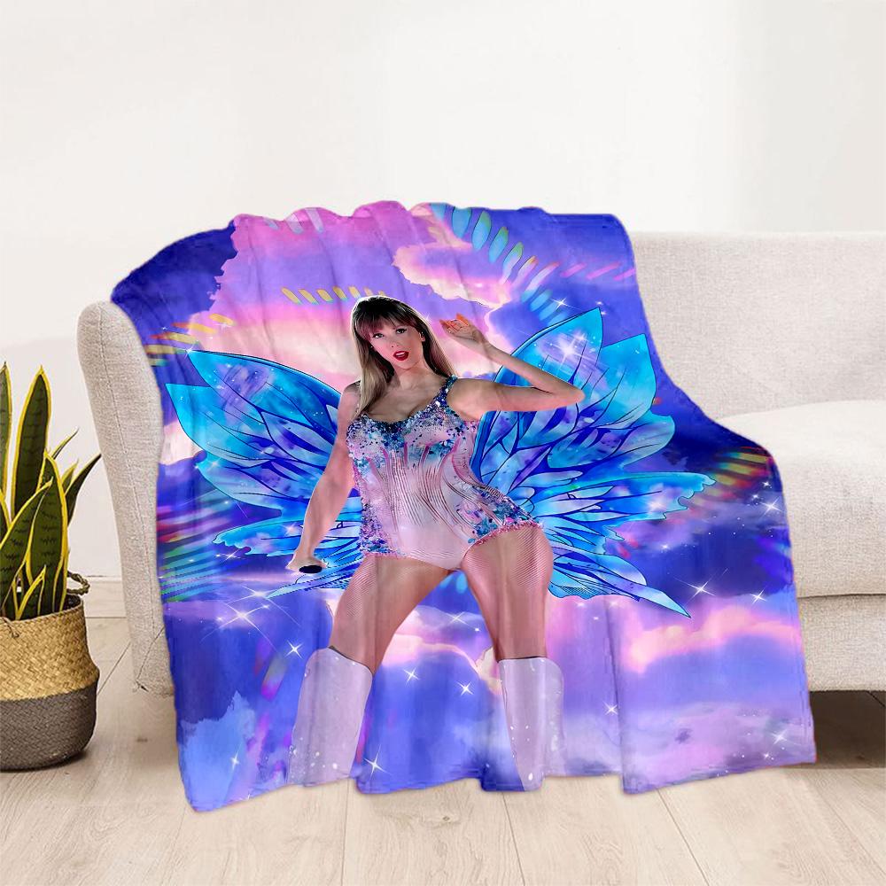 Love And Music Festival Flannel Blanket-Soft and Suitable for Sofas,Beds,Offices,Travel,All Seasons,Great Gift for Holidays and Birthdays.