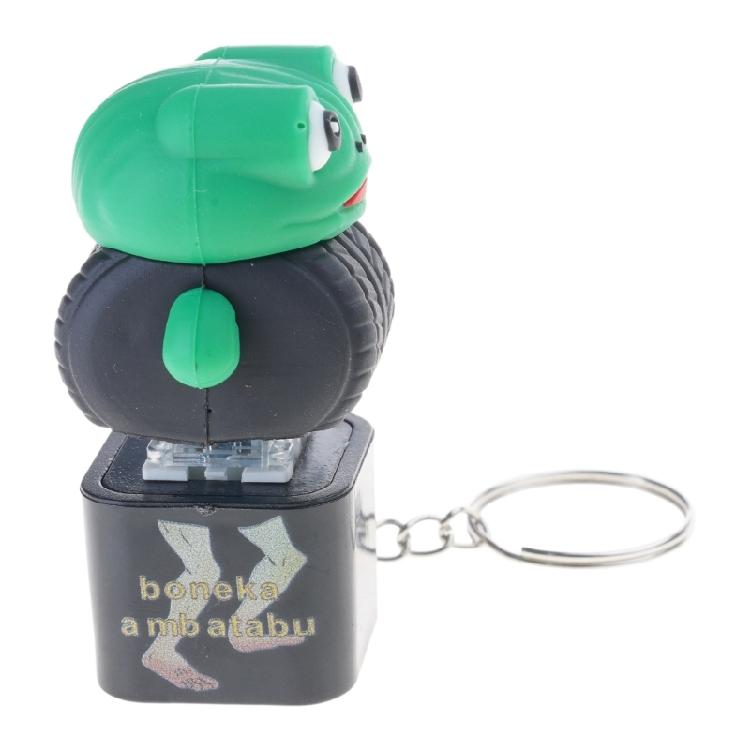 Portable Frogs/Elephant Keychain Press Toy with Sound Light Effects For Kids Stress Relief Gift Backpack Decoration