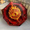 1 PC Automatic Folding Umbrella - Manchester United F Custom Name Pattern, Portable & Foldable Design with 8 Ribs, Christmas Birthday Gifts