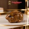 Green Sandalwood Zodiac Rabbit Phone Charm and Bag Ornament