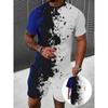 Casual Sports Suit Breathable Outdoor Men's T-shirt Shorts Summer 3D Printed Adult Suit