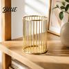 Student Stationery Storage Box Pen Holder/Storage Basket Hollow Grid Iron Tube Decorative Study Room Organizer Durable Pencil for And Makeup Brushes