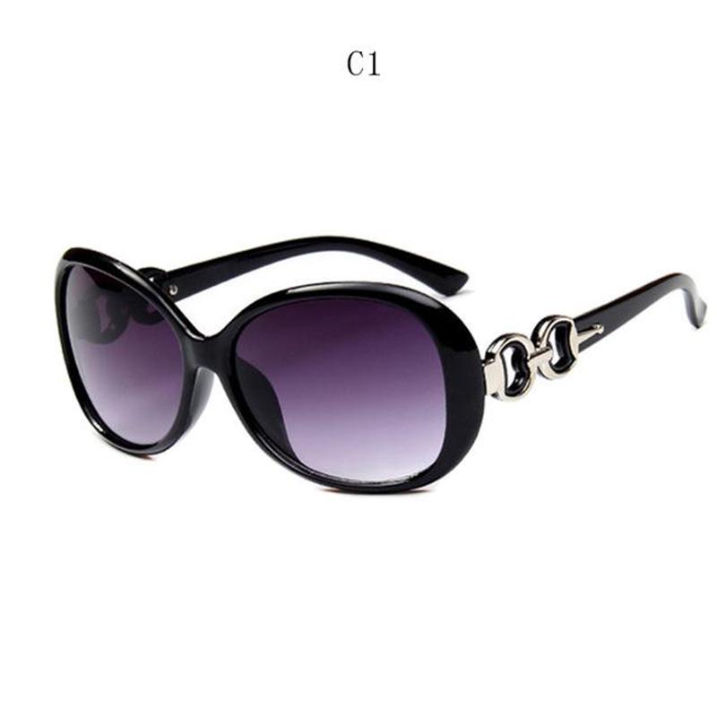 Sunglasses Ladies Anti-Ultraviolet Jade Crystal Texture Sunglasses Gradient Black Outdoor Sunglasses Oculos Sol Feminino
