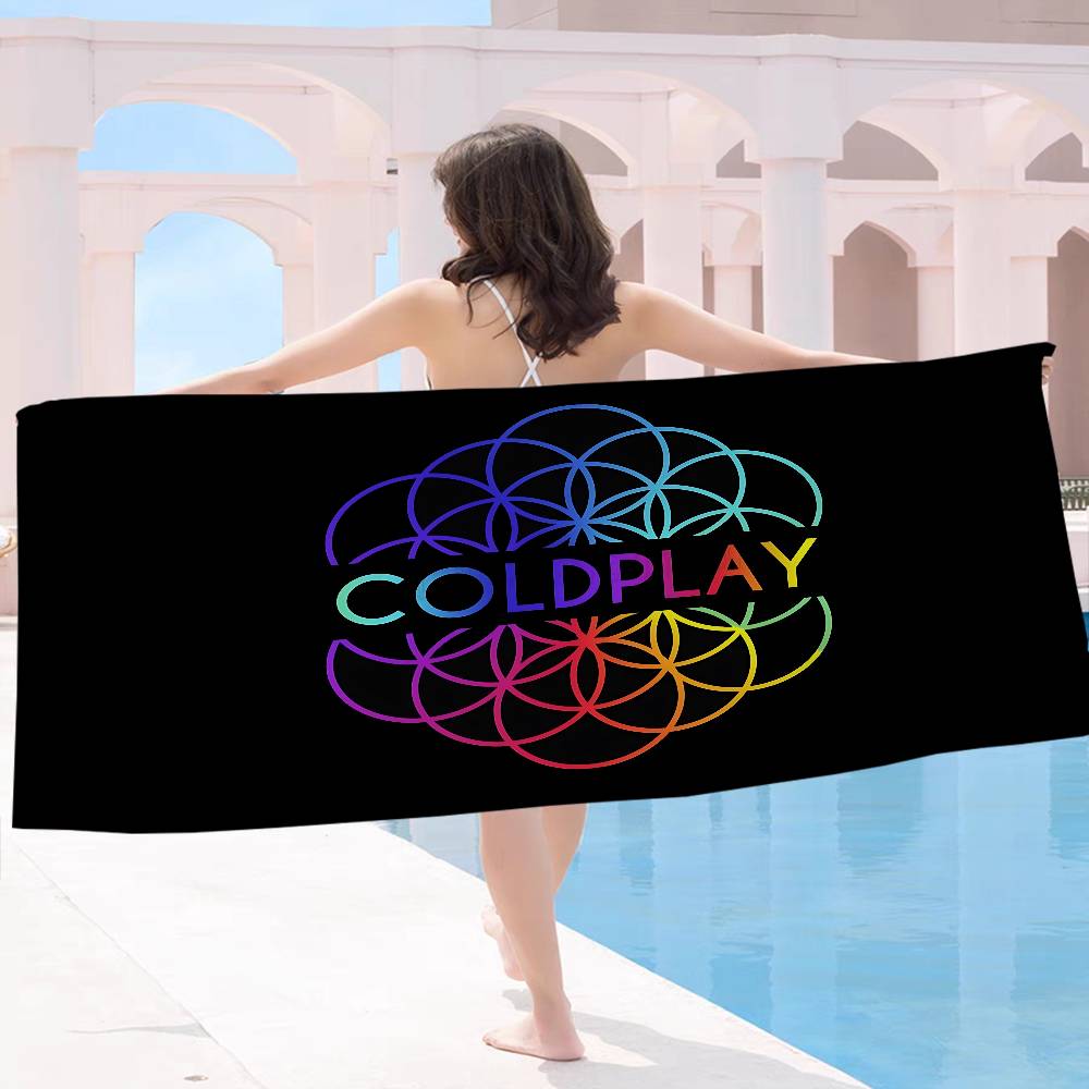 Известный винтажный пляжный полотенце из микрофибры для группы C-Coldplay, впитывающее, быстросохнущее, мягкое, для йоги, плавания, альпинизма
