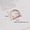 In-Stock: High-Grade D-Shaped Spring Ring Buckle for DIY Bag Handles & Straps