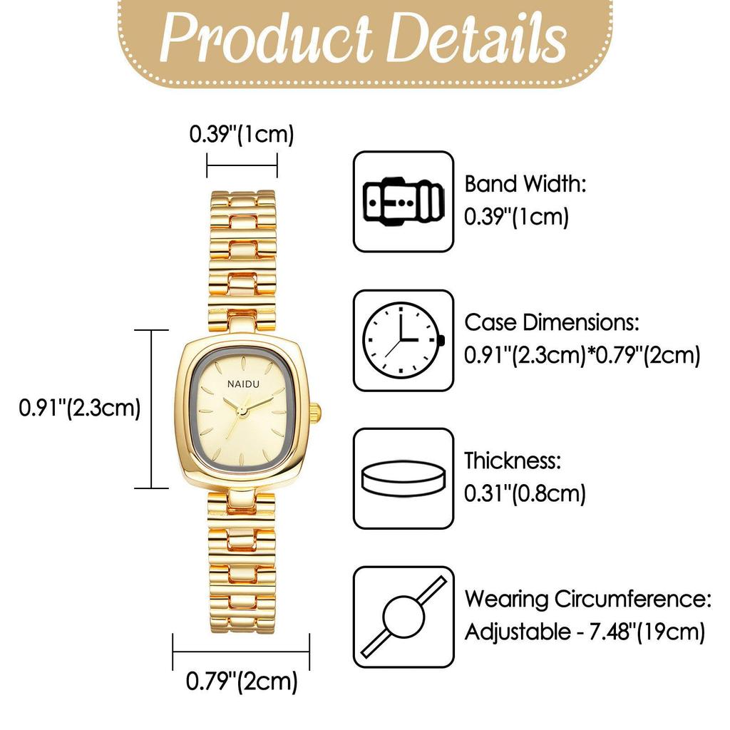 Square Watch Women Cute Small Analog Display Waterproof Simple Fashion Quartz Leisure Business Fashion Accessory - Birthday Anniversary Christmas