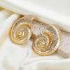Exaggerated Personality Design Big Conch Stud Earrings for Women Bohemia Charm Summer Beach Choker Jewelry Holiday Accessories