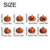 16Pcs Resin Halloween Skull Pumpkin Miniature DIY Craft Miniature Pumpkin Skull Creative Halloween Pumpkin Decorations