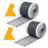 2 Rolls Effective Hair Catcher Drain Screens with Removal Tool for Showers Capturing Hair Preventing Clogs for Bathroom