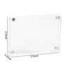 5 pièces Cadre photo magnétique pour réfrigérateur en acrylique Cadre d'affichage de cartes double face DIY Réutilisable Large utilisation Cadre photo magnétique pour réfrigérateur