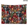 Horror Movies Wall Tapestry Aesthetic Wall Hanging Printed Fabric Blanket Decorative Tapestries for Bedroom Living Room Home Decor