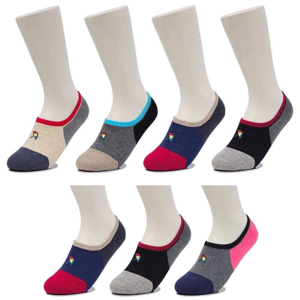 Arnold Palmer 7-Pair Non-Slip Minimizing Slip-Off Women's Tricolor Cotton Socks SL002