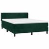Sommier à lattes et matelas - Maison Exclusive - Velours vert foncé - 140x200cm - 2 places