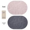 Nordic Oval Fabric Texture Placemat - Waterproof, Oilproof, Heat Insulation, Anti-Scald Mat 