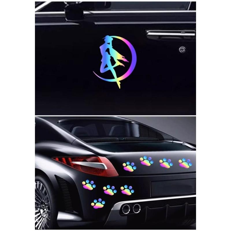 Car Decal Stickers Scratch Cover Motorcycle Stickers Waterproof Protections Helmets Decals Bicycles Decoration Accessory
