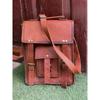 Vintage Men Handbag Shoulder Bag Goat Leather Messenger Briefcase Laptop Brown