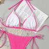 1011 European and American New Hand-sewn Flower Split Women's Small Fresh Bikini